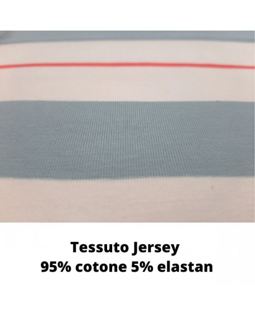 Tessuto in Jersey Surfing Coord Stripe