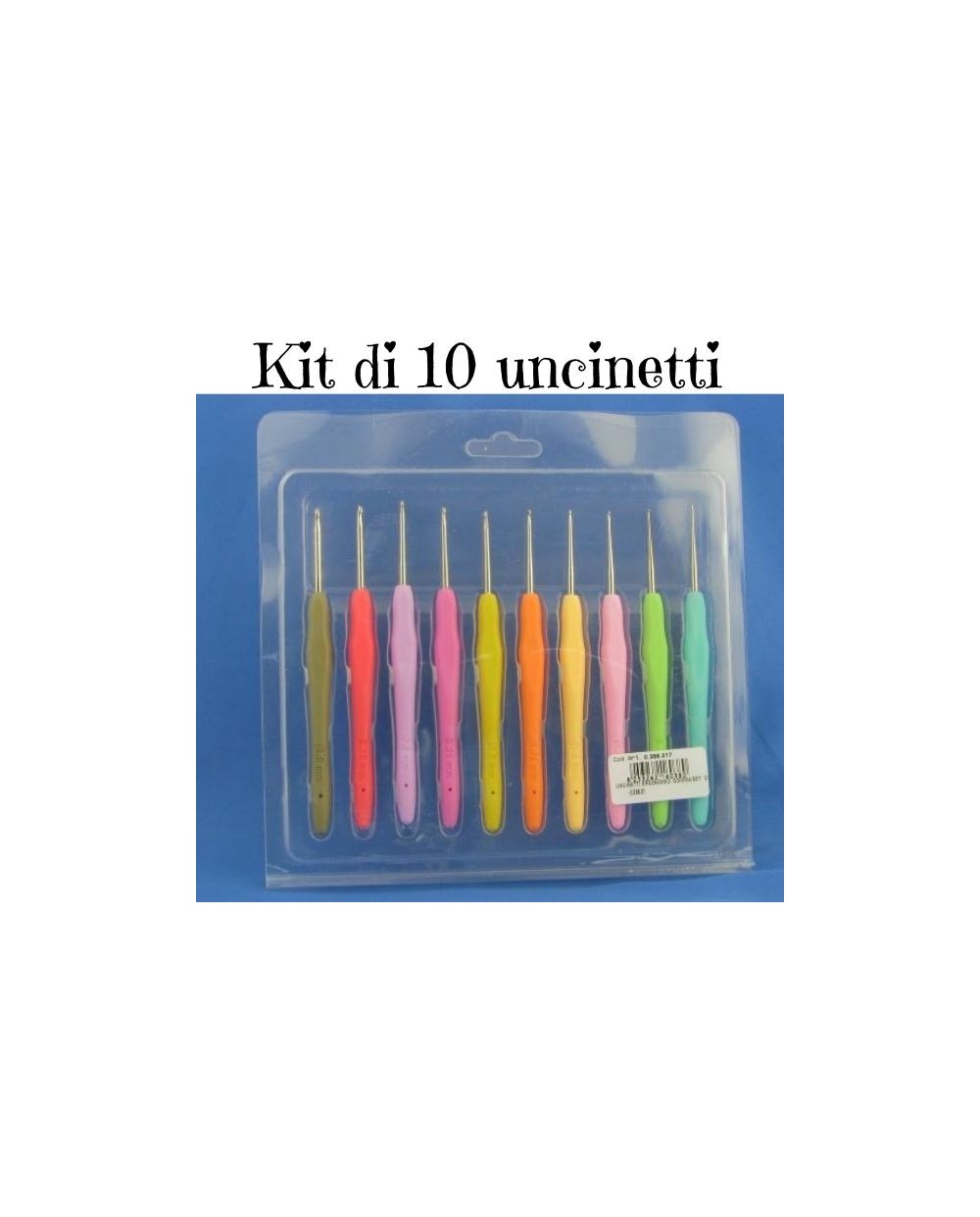 Kit 10 uncinetti ergonomici