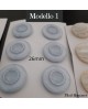 Bottoni in plastica, varie misure e modelli
