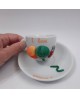 Mug decorata a tema uncinetto/maglia/filati