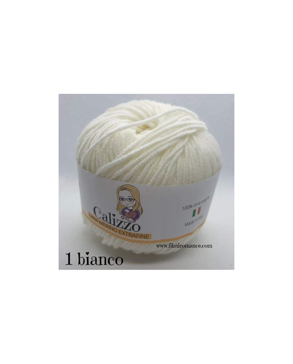 Filati italiani di lana merino, 50g / 1,76 oz palline -  Italia