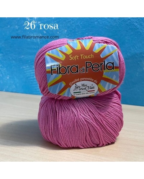 Fibra di Perla di Miss Tricot Filati, viscosa con cotone