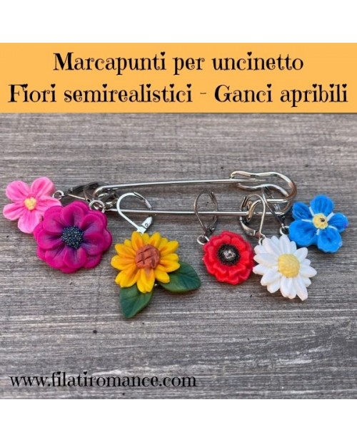 Marcapunti per uncinetto Edizione FIORI SEMIREALISTICI