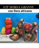 KIT CREATIVO: Borsa con fiore africano