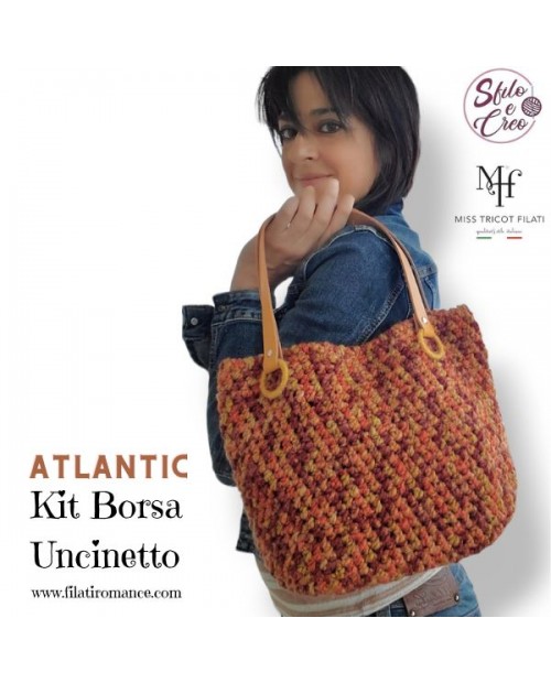 Borsa Atlantic di Sfilo e Creo e Miss Tricot Filati - kit fai da te