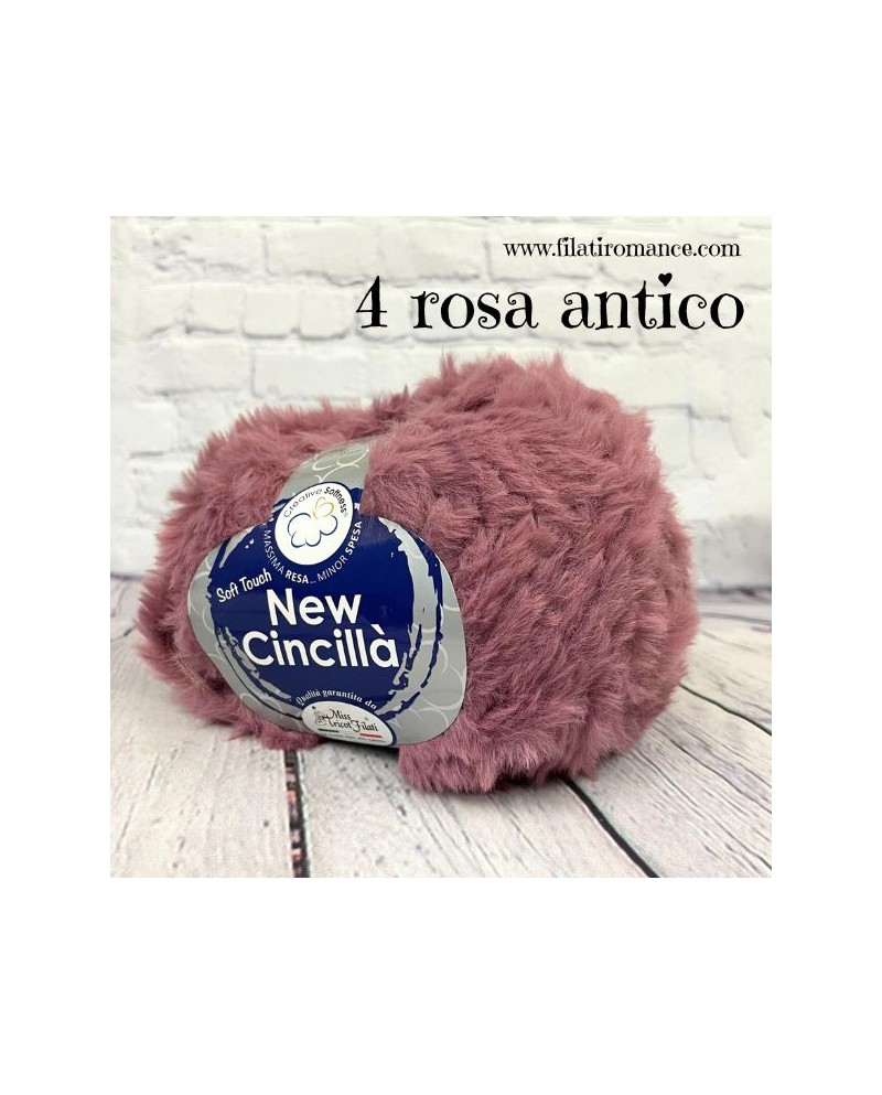 New Cincillà di Miss tricot Filati: effetto pelliccia tinta unita