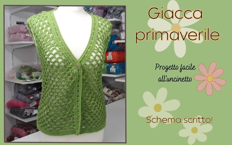 Gilet primaverile all'uncinetto